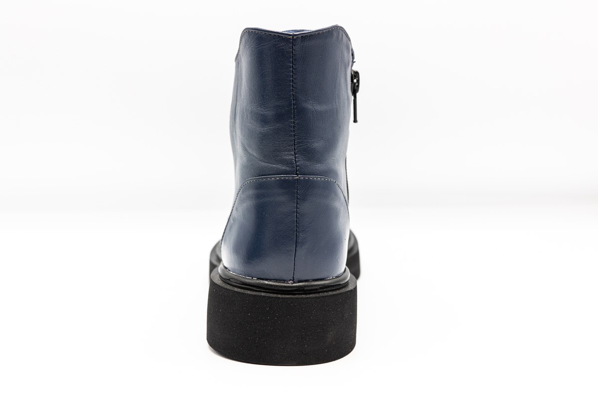 Ghete femei, piele naturala, NIK801BLU Femei